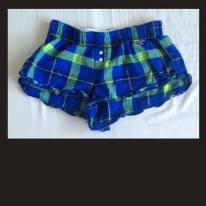 Hollister flannel shorts size XS